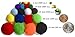 Craftier Crafters Pom Poms 1000 Pcs 16 Colors 5 Sizes in Jar