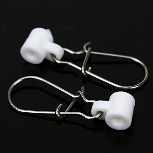 Buorsa 50Pcs Braid Friendly Sinker High-Strength Sinker Fishing Sinker Slides With Duo Lock Snaps