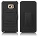 Note 5 Case, EC™ Hard Shock-Resistant Heavy Duty Armor Holster Protective Case Cover with Belt Swivel Clip + Kickstand for Samsung Galaxy Note 5 (Black)