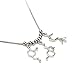 Boutique Academia Serotonin Dopamine and Acetylcholine Neurotransmitter Brain Molecule Necklace - Science Jewelry
