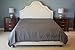 100% Egyptian Cotton Luxury Striped 540 Thread Count Duvet Cover - Full/Queen, Gray