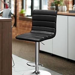 NicBex Swivel Bar Stools Modern PU Leather