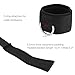 Vishusju Ankle Wrist Cuffs Neoprene Padded Straps D-Ring Glute Kickback for Cable Machines Legs Exercise Adjustable Fitness