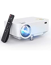 Mini Projector, 3Stone 2021 Upgraded Portable LCD Video Projector with 1080P Supported and Built-in Speakers, Multimedia Home Theater Small Projector Compatible with HDMI, USB, AV, DVD, VGA, Laptop
