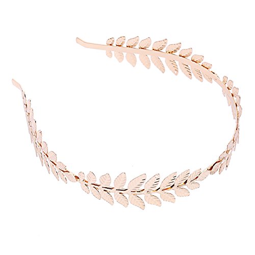 (2 Pack) Roman Goddess Leaf and Star Branch Dainty Bridal Hair Crown HeadBand