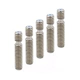 CycleMore 5PCS Hotend Barrel M6*26MM Teflon Nozzle for MK8 Tube Makerbot 1.75mm 3D Printer Extruder Hot End Reprap Prusa I3