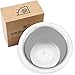 Vikings Blade Luxury Shaving Soap Bowl, Sandblasted Steel for Fast, Thick Lather, Unbreakable, Tactile Texture, Great for Most Pucks & Soaps (GRAND Chairman, 3.55” Diameter)