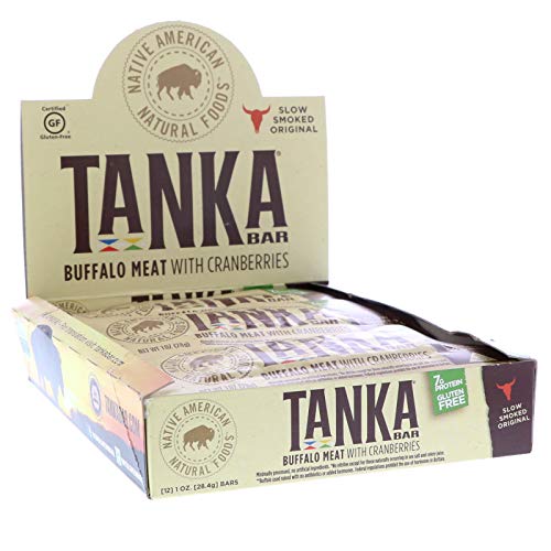 Bison Pemmican Meat Bars with Buffalo & Cranberries by Tanka, Gluten Free, Beef Jerky Alternative, Slow Smoked Original, 1 Oz, Pack of 12 - Thumbnail 4