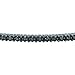 Amazon Collection Sterling Silver Black Diamond Bangle Bracelet (1/4 cttw), 7