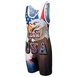 KO Sports Gear TEAM USA Wrestling Singlet