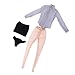 Jili Online 1/6 Striped Shirt Miniskirt Clothes Fit for Hot Toys Phicen Kumik Accessory