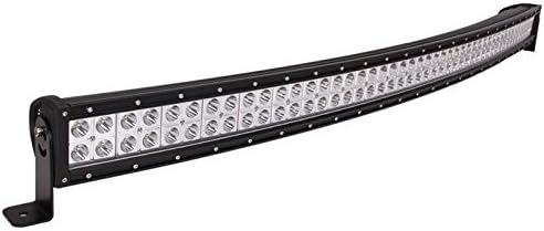 Bangbangche 53'' 300W Curved Flood Spot Combo Cree LED Light Bar Jeep Light Bar Off Road Lights, Waterproof Super Bright, JK Wrangler Bumper Boat Truck SUV Tractor Trailer ATV 4X4,1 Year Warranty