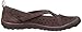 Skechers Women's Earth Fest Sustainability Mary Jane Flat, Chocolate Suede/Wine Trim, 9.5 M US