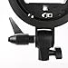 PRO Godox S-type S-EC Speedlite Bracket Holder for Elinchrom Mount Speedlite Flash Snoot Softbox
