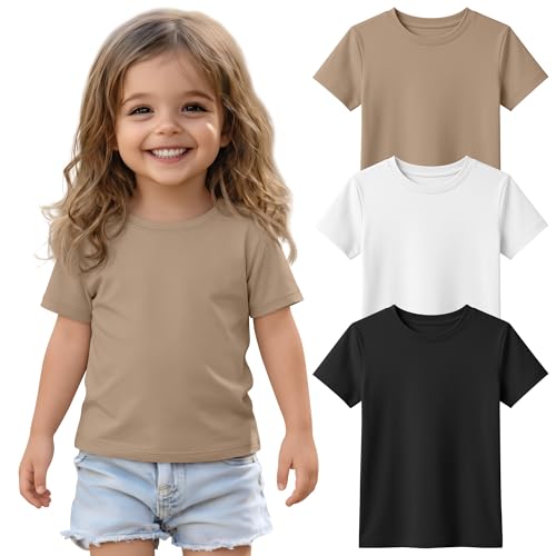 VhicPlevo Toddler Short Sleeve Tops 3-color