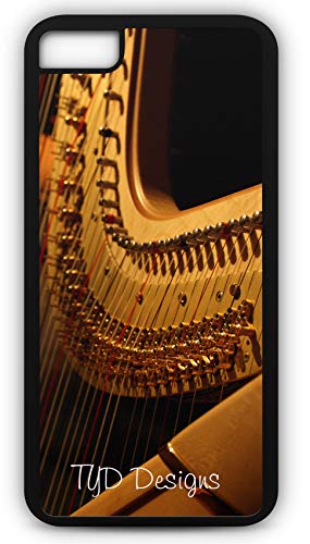 iPhone 6 Plus 6+ Case Harp Musical Instrument Angel Music Orchestra Customizable by TYD Designs in Black Plastic