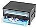 IRIS USA DTD-L BLACK/CLEAR 6PK IRIS Desktop Letter Size Stacking Drawer, Large