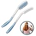 Fanwer Long Reach Handled Comb and Hair Brush Set Applicable to elderly and hand-disabled people inconvenient upper limb activities (2 pcs)