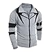 NEARTIME Men's Sweater, Winter Hoodie Man Hooded Sweatshirt Jacket Coat (M, Gray)
