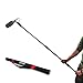 Pyle Microphone Boom Pole - Extending Mic Boom Fish Pole for Shotgun Mics with Adjustable Length - 11.5’ ft. (PMKSB12),Black