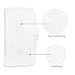 Fushing 5Pcs Steam Mop Pads, Washable Microfiber Cleaning Steamer Replacement Pads for Shark Steam & Spray Mop S3101 S3251 SK460 SK410 S3101n2 S3250 SK435CO SK140 SK141,White