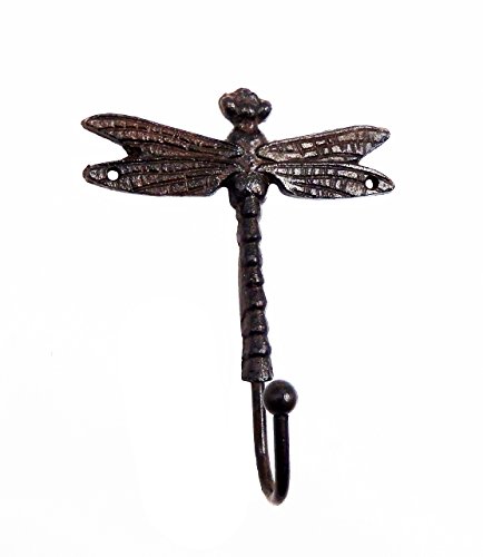 Comfy Hour Antique and Vintage Collection Cast Iron Wall Mount Dragonfly Bracket Plant Hanger
