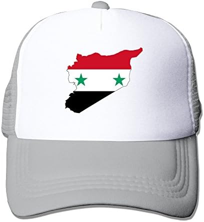 Syria Flag Map 100% Nylon Adult Mesh Cap