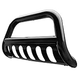 TAC 3" Bull Bar Fit 2005-2020 Nissan Frontier / 2005-2015 Nissan Xterra / 2005-2007 Nissan Pathfinder Black Front Bumper Grille Guard Brush Guard (Tow Hooks Must be Removed)
