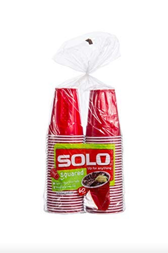 SOLO SQUARED RED PARTY CUPS 18 OZ 60...
