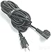 10 Feet Long Right Angled Black AC Power Cord Cable Pure Copper Wire Core in Retail Box for Computer Plasma TV Printer Monitor AC Adapter