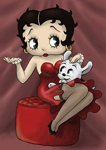 Diamond Painting Full Drill 5D DIY Betty Boop Diamond Mosaic Cartoon Picture Cross Stitch Embroidery Kits Gift,80X100cm