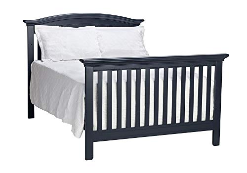 Full Size Conversion Kit Bed Rails for Baby Cache Cribs (Navy Mist)