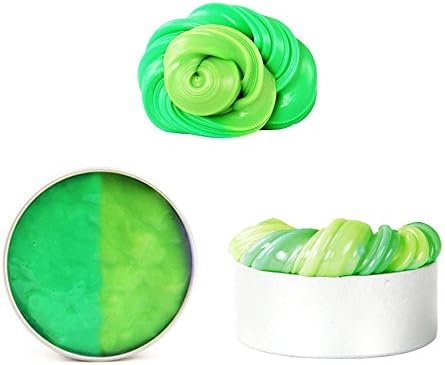 Lyxuan Heat-Sensitive Color Changing Lab Putty Slime Mud Thinking Putty Kit Soft Slime Magic Mud Toy Relieves Stress And Anxiety Toy for Children and Adults (Green to Yellow)