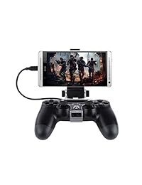 PS4 Gaming titular de teléfono, megadream 180 grados teléfono Android Clip en soporte para Sony Playstation 4 Controlador y Samsung Galaxy S7 S6 Edge S5 Note 6 5, Sony Xperia, HTC One con OTG Cable de datos