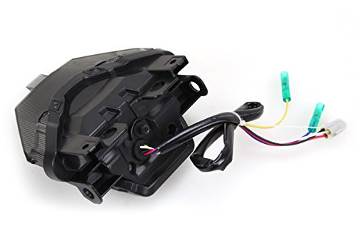 2015-2017 Yamaha FZ-07 YZF R3 Integrated Sequential LED Tail Lights Smoke Lens