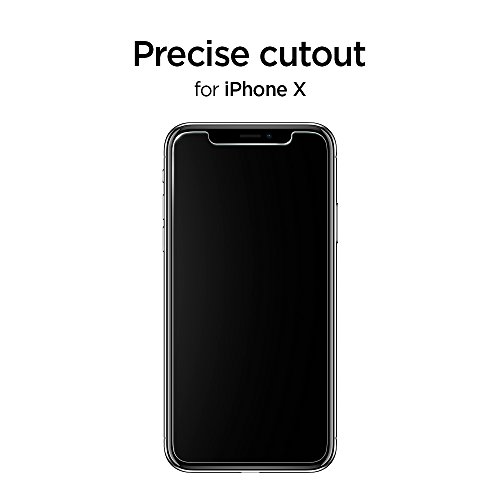 Spigen-iPhone-X-Screen-Protector-Tempered-Glass-Case-Friendly-2-Pack-for-Apple-iPhone-X-10-2017