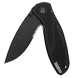KNIFE, BLUR, BLACK SERRATED