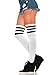 Leg Avenue Women's Athlete Thigh High Stockings with 3-Stripe Top