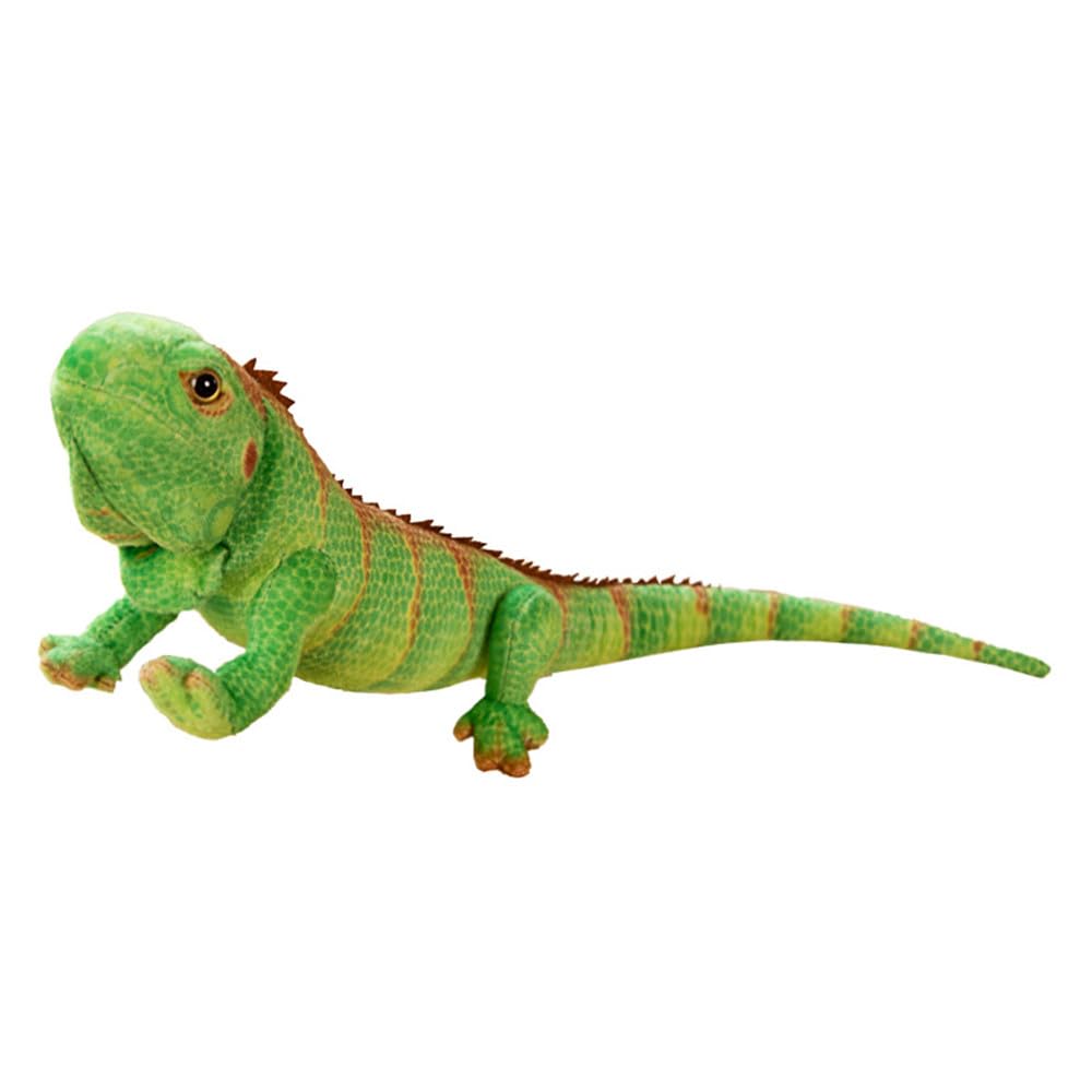 Xshelley 65cm Realistic Green Lizard Stuffed Animal Plush Toys,Chameleon Dolls, Reptile Soft Toys Maned Lizards, Wildlife Toys Gifts for Kids