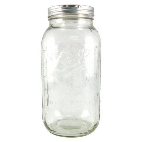 Ball Mason Jar-64 oz. Clear Glass Wide Mouth Ball Half Gallon - One Jar - //coolthings.us
