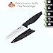 Steak Knives set of 6, Nano ID Ceramic Stake Knife Sharp Ceramic Knife Perfect Festival Present (black)