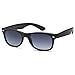 Gamma Ray Polarized UV400 Sunglasses Small – Gradient Gray Lens on Black Frame