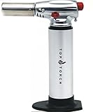Top Torch | Culinary Butane Food Torch | Refillable, Pull Down Safety Lock, Adjustable Flame | Blow Torch for Creme Brulee, Smores, Charring, Soldering, Welding, Jewelry, Camping & More