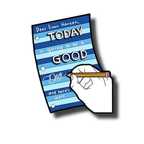 Coloring BroadwayDear Evan Hansen Inspired Stickers (Set of 5) “Today is Going to Be a Good Day” Sticker Collection, Broadway Musical Merchandise, Ideal Gift for Theatre Lovers