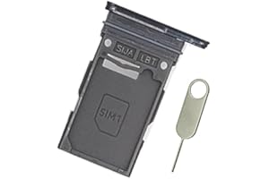 PHONSUN Replacement SIM Card Tray for Samsung Galaxy S24 Ultra SM-S928U S928U1 - Single Sim USA Version (Titanium Black) with Stainless Steel Eject Pin