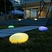 pearlstar LED Outdoor Solar Light-40cm Glow Stone Shape Garden Decor Light-Color Changing Night Light for Path Lawn Patio Pathway Walkway (40cm-Solar Stone Light)