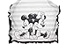 Disney Mickey and Minnie Mouse Apron - Stylish Kitchen Accessories Designed in White, Grey, Black with Vintage Disney Mickey and Minnie Icons-Durable yet Lightweight Chef Apron to Protect Your Clothes