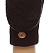 MIRMARU Women's Winter Knitted Fingerless Mitten Gloves with Flip Cover with Faux Fur Lining(602,Black)