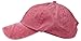 Blank Hat Pigment Dyed Washed Cotton Ball Cap in Red