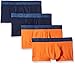 Fruit of the Loom Men's Cotton Stretch Boxer Brief Low Rise Trunk (Pack of 4), Assorted, Large